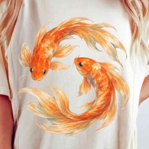Goldfish T-Shirt Retro Shirt Cute T-Shirt, Beachy Shirt, Grunge Y2K Tee, Cool Vintage Retro T-Shirt Gift, Unisex T-Shirt, Cute Gifts For Her