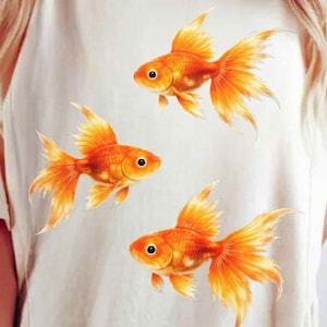 Goldfish T-Shirt Retro Shirt Cute T-Shirt, Beachy Shirt, Grunge Y2K Tee, Cool Vintage Retro T-Shirt Gift, Unisex T-Shirt, Cute Gifts For Her