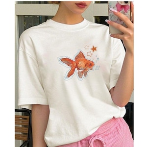 Goldfish T-Shirt, Aquarium Fish Shirt, Nautical tee